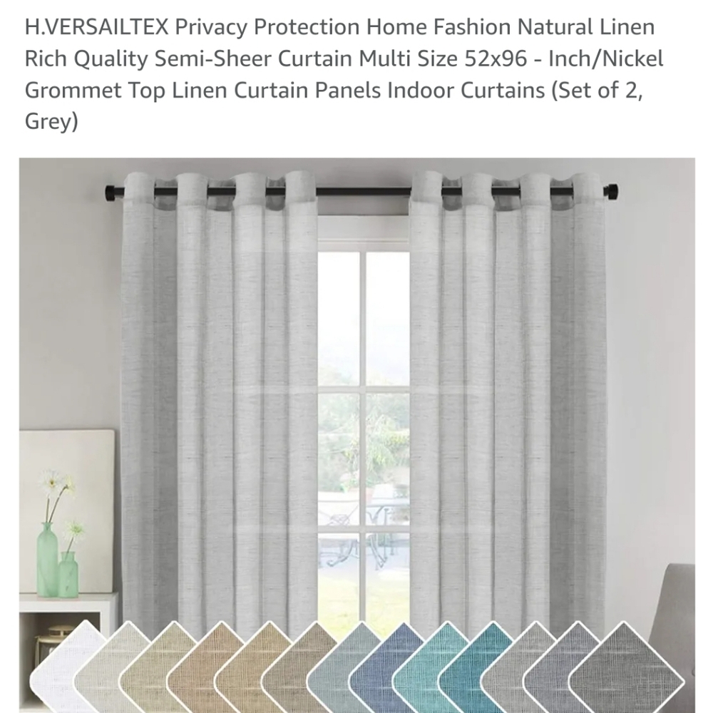 H.Versailtex Linen Curtains